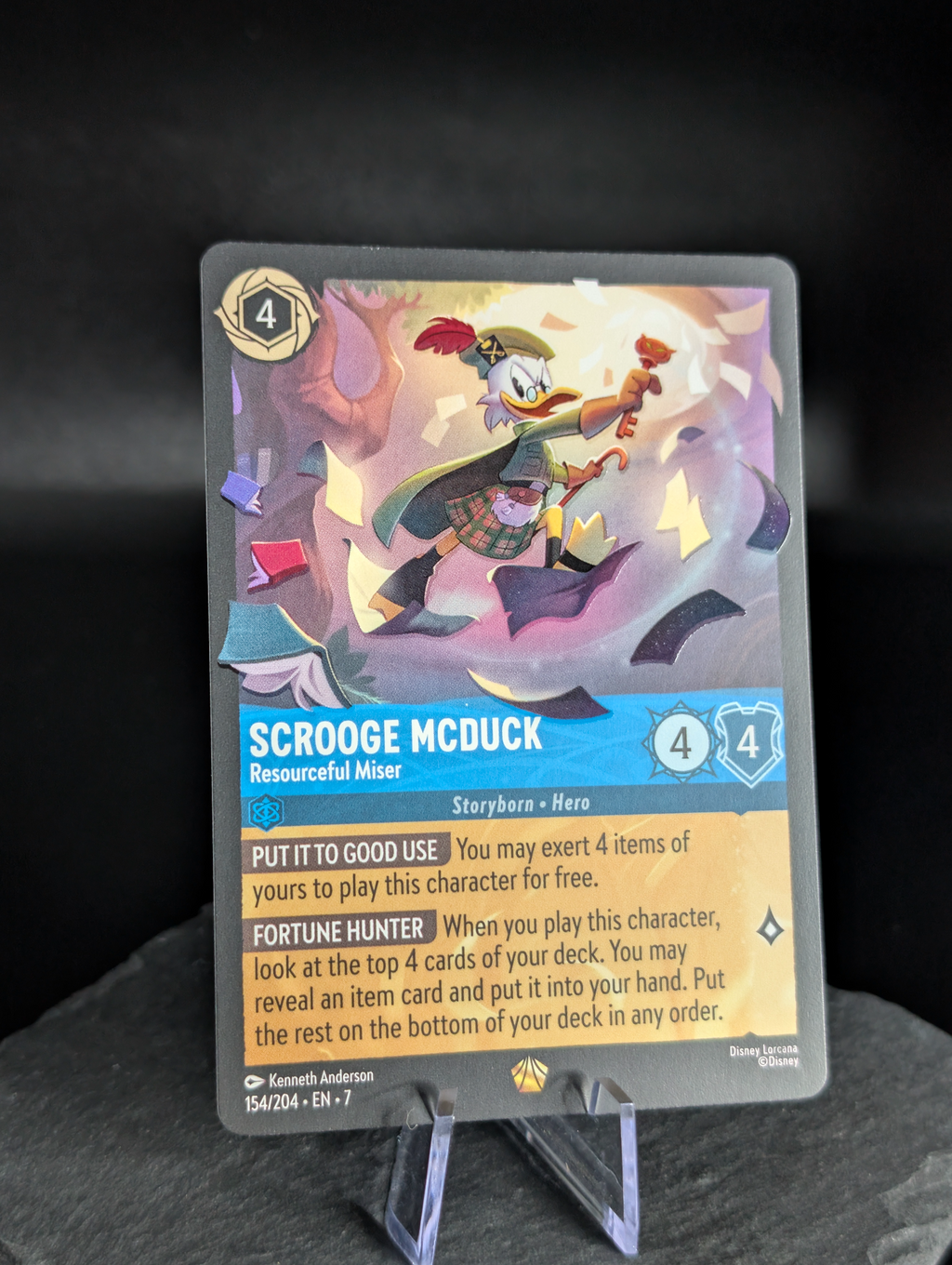 Lorcana Scrooge McDuck Resourceful Miser 154/204 Archazia's Island non Foil