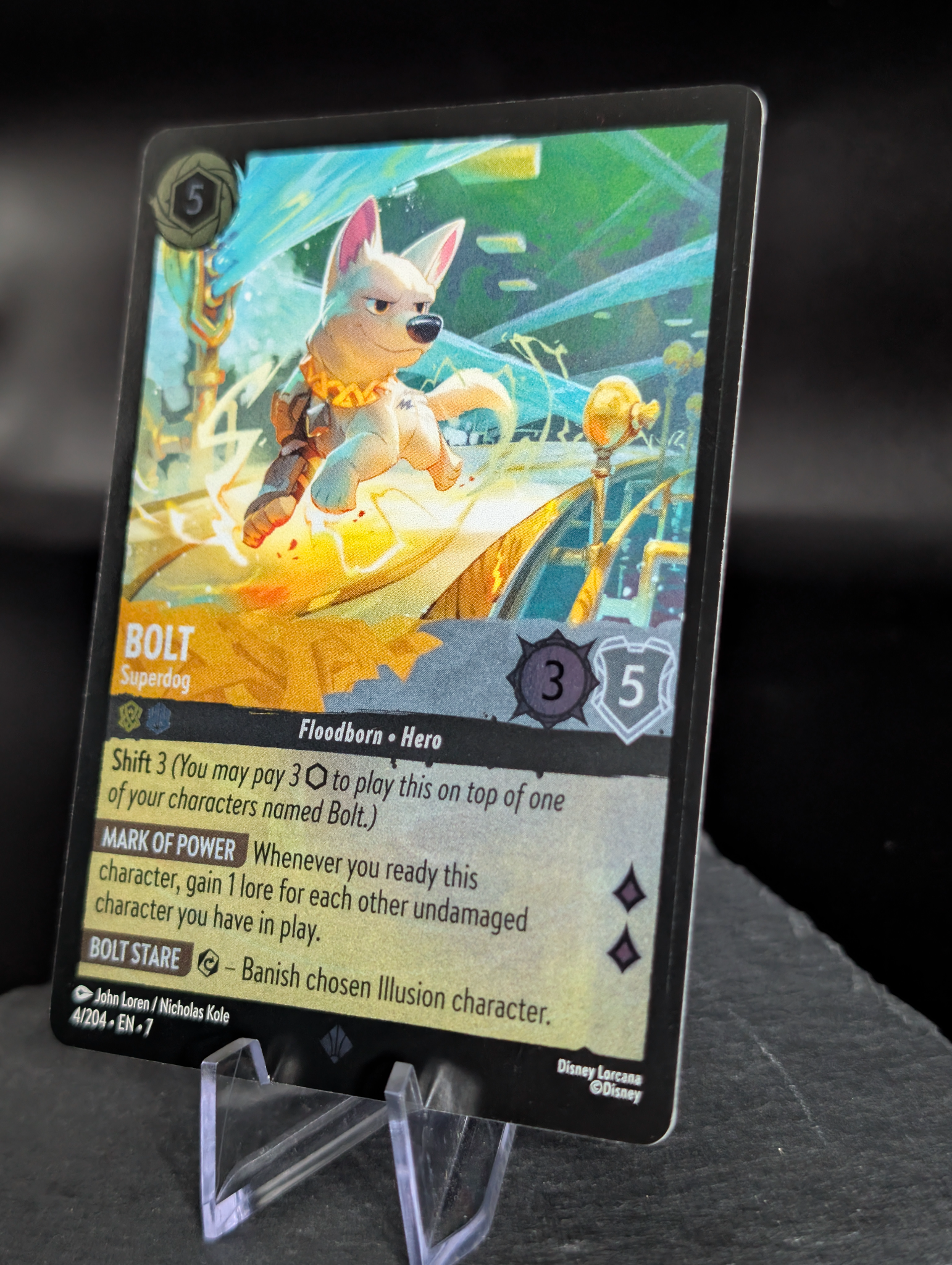 Bolt Superdog 4/204 Archazias Island foil legendary