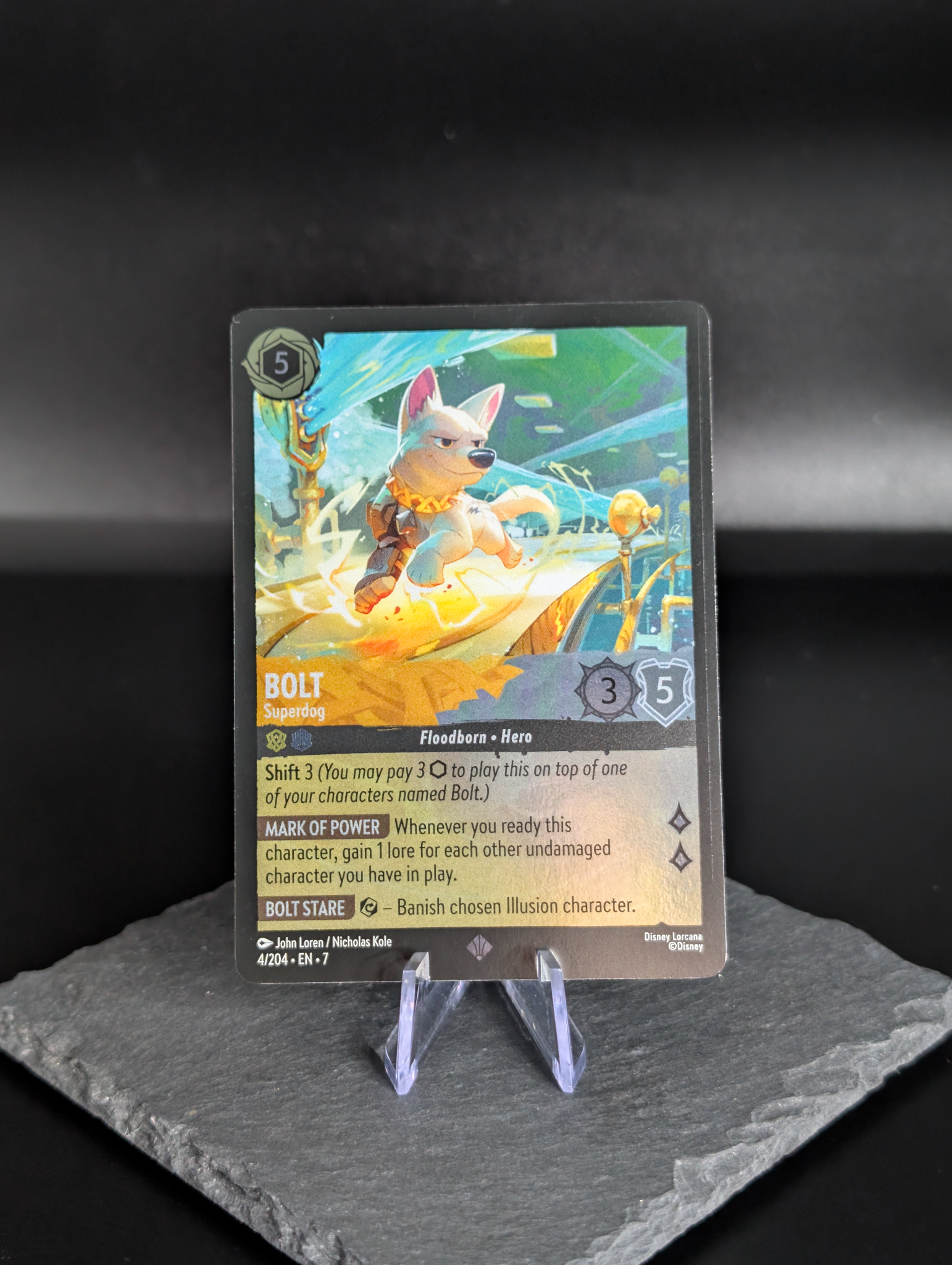 Bolt Superdog 4/204 Archazias Island foil legendary