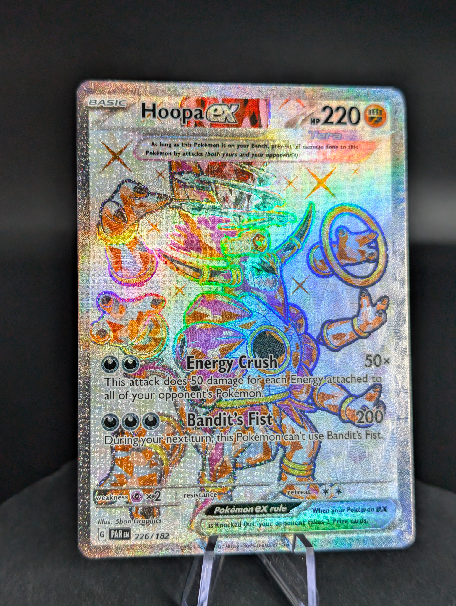 Hoopa ex ultra rare full art 226/182 - English Paradox rift (PAR)