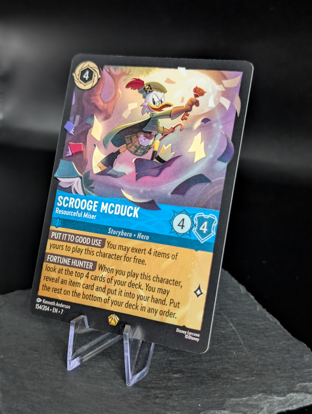 Lorcana Scrooge McDuck Resourceful Miser 154/204 Archazia's Island non Foil