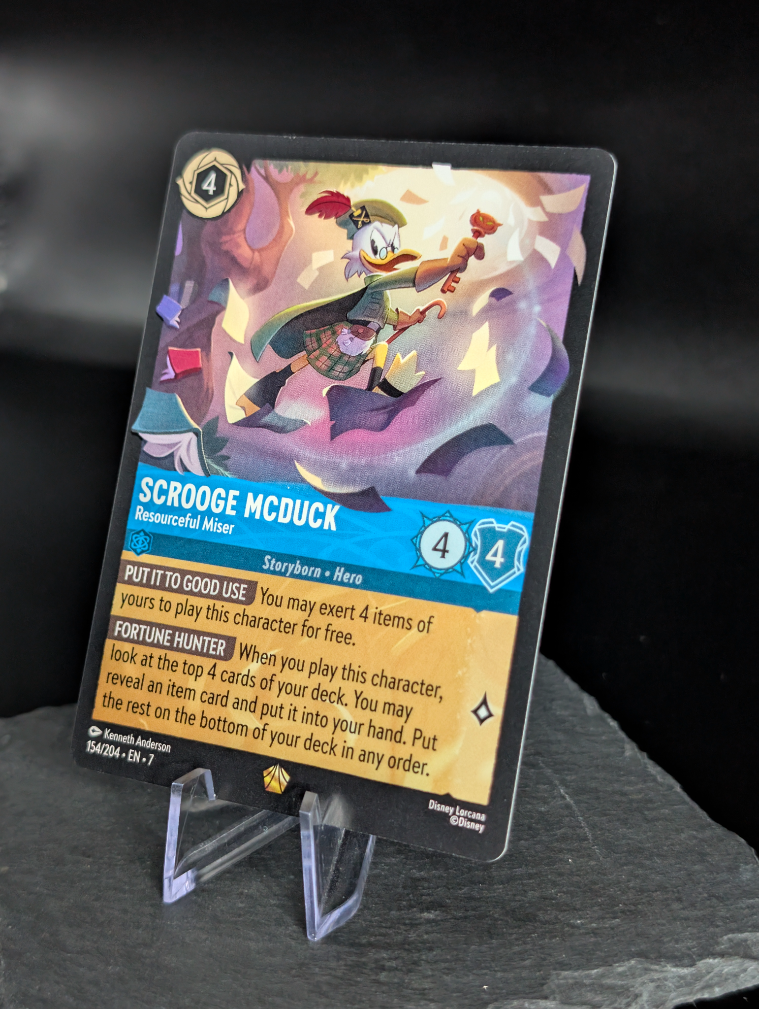 Lorcana Scrooge McDuck Resourceful Miser 154/204 Archazia's Island non Foil